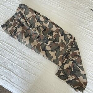 Camo‎ Cargo Pants Heavy Men 38x30 Utility Workwear Street Military Convertible